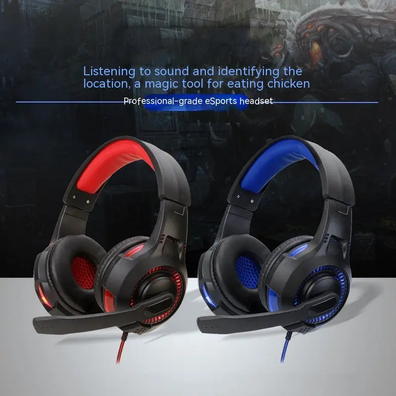 Light-emitting Head-mounted PS5 Gaming Headset Head-mounted Max Cell Tech LLC