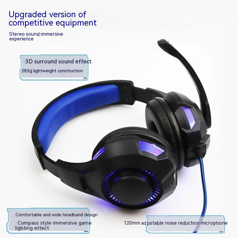 Light-emitting Head-mounted PS5 Gaming Headset Head-mounted Max Cell Tech LLC