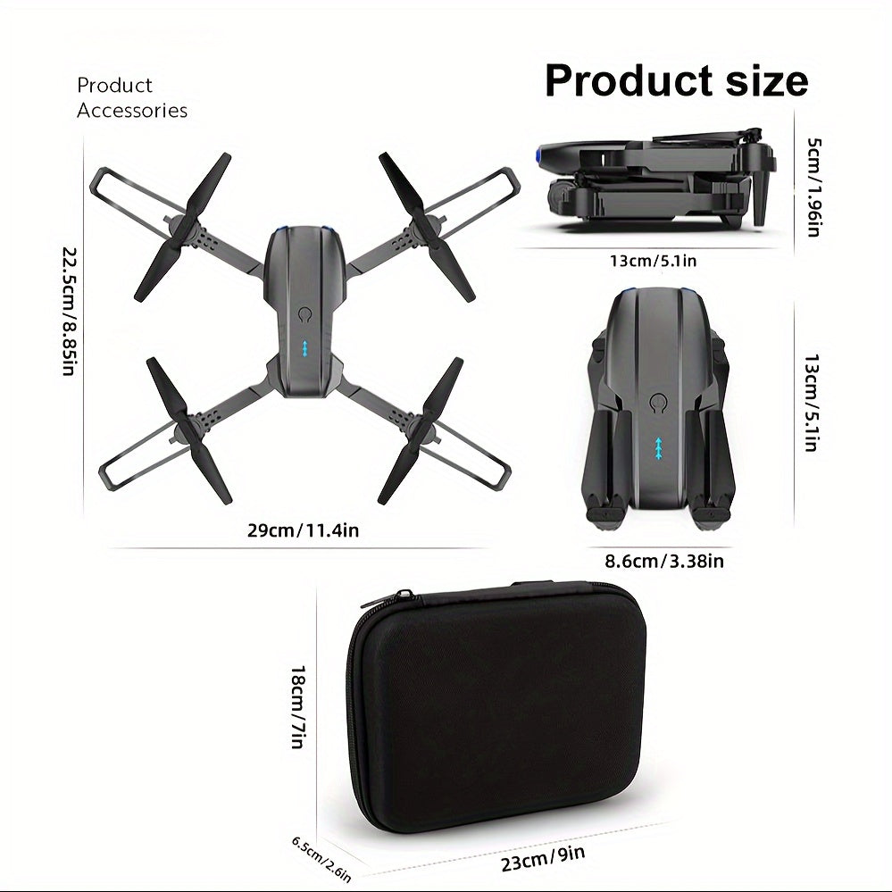 New E99 K3 Professional RC Drone, Dual Camera Double Folding RC Height Hold Remote Control Toy, Holiday Gift Indoor And Outdoor Drone Aircraft